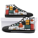 High-Top Canvas Shoes Mid-Century Modern Art Print
