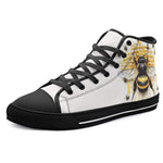 High-Top Canvas Shoes Bee with Honeycomb