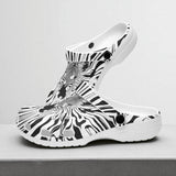 Classic Clogs Optical Illusion Zebra Pattern