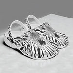 Classic Clogs Optical Illusion Zebra Pattern