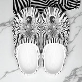 Classic Clogs Optical Illusion Zebra Pattern