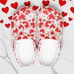 Classic Clogs Love Hearts Pattern