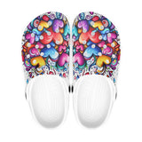 Classic Clogs Colorful Hearts Swirls Doodles