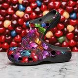 Classic Clogs Colorful Heart-Shaped Cherries