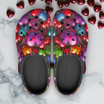 Classic Clogs Colorful Heart-Shaped Cherries