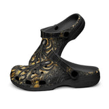 Classic Clogs Black and Gold Octopus Tentacles