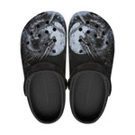 Classic Clogs Dark Fantasy Dragon with Warrior