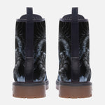 Leather Boots Dark Fantasy Dragon with Warrior