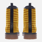 Leather Boots Yellow Corn Cob Texture