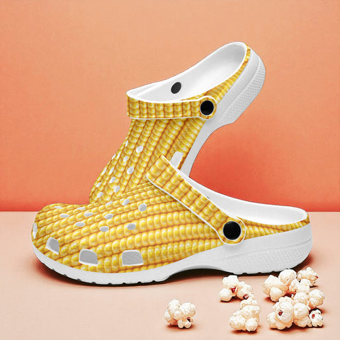 Classic Clogs Yellow Corn Cob Texture