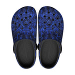Classic Clogs Blue Circuit Pattern
