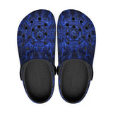 Classic Clogs Blue Circuit Pattern
