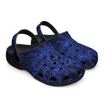 Classic Clogs Blue Circuit Pattern