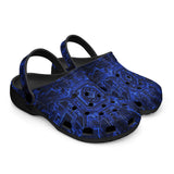 Classic Clogs Blue Circuit Pattern