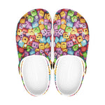 Classic Clogs Colorful Cartoon Cubes Faces