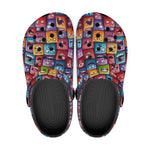 Classic Clogs Vibrant and Colorful Square Characters