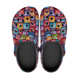 Classic Clogs Vibrant and Colorful Square Characters