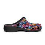 Classic Clogs Vibrant and Colorful Square Characters