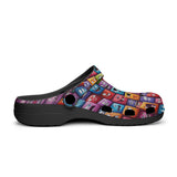 Classic Clogs Vibrant and Colorful Square Characters