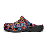 Classic Clogs Vibrant and Colorful Square Characters