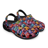 Classic Clogs Vibrant and Colorful Square Characters