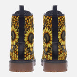 Leather Boots Sunflowers Honeycomb and Bees Art