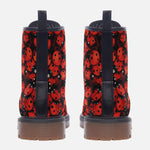 Leather Boots Ladybugs Art Pattern