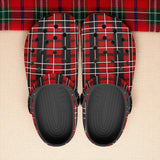 Classic Clogs Red and Black Plaid Pattern