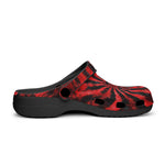 Classic Clogs Tie Dye in Red and Black