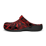 Classic Clogs Tie Dye in Red and Black