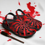 Classic Clogs Tie Dye in Red and Black
