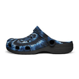 Classic Clogs Blue Tie Dye Pattern