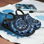 Classic Clogs Blue Tie Dye Pattern