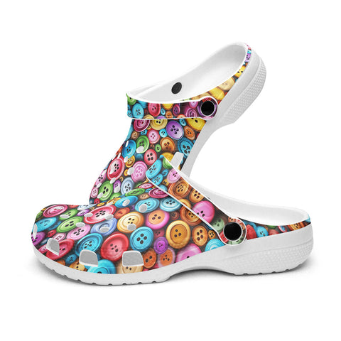 Classic Clogs Vibrant and Colorful Buttons
