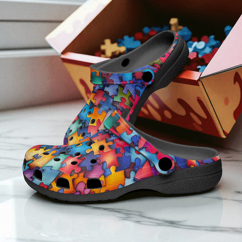 Classic Clogs Vibrant Colorful Puzzle