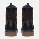 Leather Boots Skull with Gears and Cogs