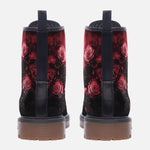 Leather Boots Dark Fantasy Art of Skull and Roses