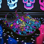 Classic Clogs Neon Glowing Skulls and Mystical Elements