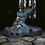 Classic Clogs Dark Fantasy Skull with Snakes