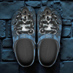 Classic Clogs Dark Fantasy Skull with Snakes