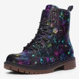 Leather Boots Neon Cartoon Characters
