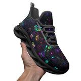 Sports Mesh Sneakers Neon Cartoon Characters