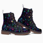 Leather Boots Neon Cartoon Characters