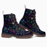 Leather Boots Neon Cartoon Characters