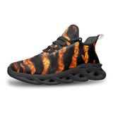 Sports Mesh Sneakers Tiger Print Fur Pattern