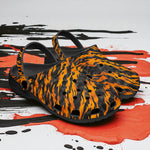 Classic Clogs Orange and Black Tiger Stripes