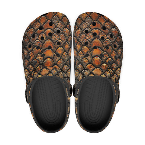 Classic Clogs Copper Dragon Scales Pattern