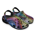 Classic Clogs Colorful Snake Skin Print