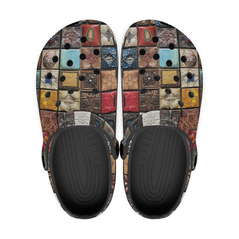 Classic Clogs Colorful Tiles Mosaic