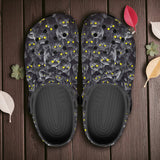 Classic Clogs Black Cats with Yellow Eyes